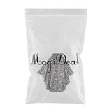 Maxbell Rain Poncho Adult Unisex Reusable Camping Hiking Cycling Raincoat Black