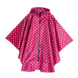 Maxbell Maxbell Female Unisex Lightweight Raincoat Packable Hooded Poncho Red Hiker Raincape