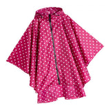 Maxbell Maxbell Female Unisex Lightweight Raincoat Packable Hooded Poncho Red Hiker Raincape