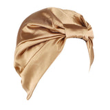 Maxbell Womens Silky Beanie Hat Hair Loss Chemo Cap Turban Sleep Cap Khaki