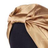Maxbell Womens Silky Beanie Hat Hair Loss Chemo Cap Turban Sleep Cap Khaki