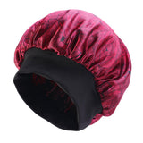 Maxbell Women Floral Night Sleep Cap Hair Bonnet Hat Head Cover Turban Wrap Wine Red