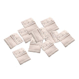 Maxbell 10 Pieces 3 Hook Bra Extender Bra Extension Strap Underwear Belt Beige