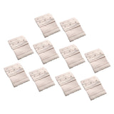 Maxbell 10 Pieces 3 Hook Bra Extender Bra Extension Strap Underwear Belt Beige