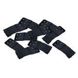 Maxbell 10x Bra Extenders Stretch Clip on Bra Strap Extension 2 Row 2 Hooks Black