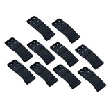 Maxbell 10x Bra Extenders Stretch Clip on Bra Strap Extension 2 Row 2 Hooks Black