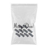 Maxbell 10x Bra Extenders Stretch Clip on Bra Strap Extension 2 Row 2 Hooks Black