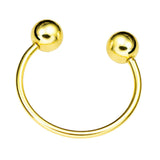 Maxbell Fashion Button Brooch Spiral Buckle Shawl Clothing Collar Clip Gold