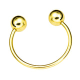 Maxbell Fashion Button Brooch Spiral Buckle Shawl Clothing Collar Clip Gold