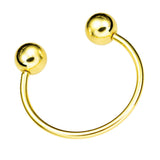 Maxbell Fashion Button Brooch Spiral Buckle Shawl Clothing Collar Clip Gold