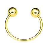 Maxbell Fashion Button Brooch Spiral Buckle Shawl Clothing Collar Clip Gold