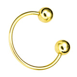 Maxbell Fashion Button Brooch Spiral Buckle Shawl Clothing Collar Clip Gold