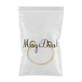 Maxbell Fashion Button Brooch Spiral Buckle Shawl Clothing Collar Clip Gold