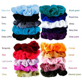 Maxbell Hair Scrunchies Velvet Elastic Hair Bands Scrunchy Hair Ties Ropes 20pcs