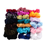 Maxbell Hair Scrunchies Velvet Elastic Hair Bands Scrunchy Hair Ties Ropes 20pcs