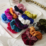 Maxbell Hair Scrunchies Velvet Elastic Hair Bands Scrunchy Hair Ties Ropes 20pcs