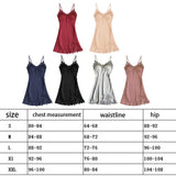 Maxbell Maxbell Women Sexy See-through Nightgown Sleeveless Lace Chemise Nightdress  M