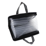 Maxbell Expandable File Folder Organizer A4 Paper Document Storage Holder Case Black