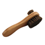 Maxbell Horsehair Shoe Shine Brush Kit Polishing Dauber Care Applicators for Shoes