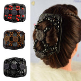 Maxbell Women Stretchy Magic Beads Hair Clip Slide Combs for Bun Easy Updo Tools