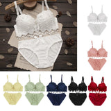 Maxbell Padded Push Up Bra Set Women Lady Lace Floral Bra Set Underwear Lingerie 75B