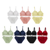 Maxbell Padded Push Up Bra Set Women Lady Lace Floral Bra Set Underwear Lingerie 75B