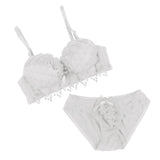 Maxbell Padded Push Up Bra Set Women Lady Lace Floral Bra Set Underwear Lingerie 75B