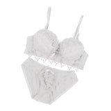 Maxbell Padded Push Up Bra Set Women Lady Lace Floral Bra Set Underwear Lingerie 75B