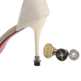 Maxbell High Hee Tips Caps Metal Stiletto Pins Plates Dowel Lift Reduce Noise Golden