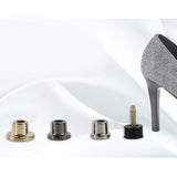 Maxbell High Hee Tips Caps Metal Stiletto Pins Plates Dowel Lift Reduce Noise Golden