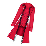 Maxbell Retro Womens Steampunk Gothic Coat Medieval Jacket Cosplay Costume XL Red