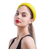 Maxbell Women Headband Headwear Wide Plastic Hairband Hair Accessories Yellow