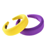 Maxbell Women Headband Headwear Wide Plastic Hairband Hair Accessories Yellow
