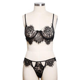 Maxbell Maxbell Women Sexy Lace Body Suit Skeleton Tback Set New Lady Sleep Wear Wife Gift S