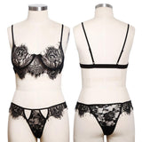 Maxbell Maxbell Women Sexy Lace Body Suit Skeleton Tback Set New Lady Sleep Wear Wife Gift S