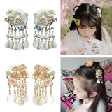 Maxbell Antique Style Hair Clips Hairpins Pearl Beads Tassel Hair Accessories Golden