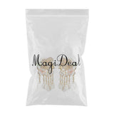 Maxbell Antique Style Hair Clips Hairpins Pearl Beads Tassel Hair Accessories Golden