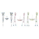 Maxbell Vintage Flower Tassel Hair Stick Hairpin Step Shake Set Hair Jewelry