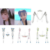 Maxbell Vintage Flower Tassel Hair Stick Hairpin Step Shake Set Hair Jewelry