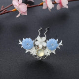 Maxbell Vintage Flower Tassel Hair Stick Hairpin Step Shake Set Hair Jewelry