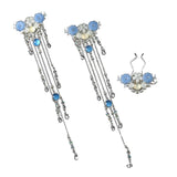 Maxbell Vintage Flower Tassel Hair Stick Hairpin Step Shake Set Hair Jewelry