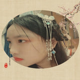 Maxbell Vintage Flower Tassel Hair Stick Hairpin Step Shake Set Hair Jewelry