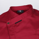 Maxbell Unisex Chef Jackets Coat Long Sleeves Shirt Kitchen Uniforms Red XL