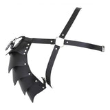 Mens PU Leather X Adjustable Chest Half Harness Body Harness Cosplay Costume