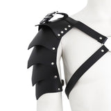 Mens PU Leather X Adjustable Chest Half Harness Body Harness Cosplay Costume