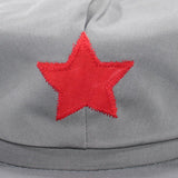 Maxbell Men Women Kids Visor Beret Flat Cap Red Army Hat Kids M