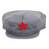 Maxbell Men Women Kids Visor Beret Flat Cap Red Army Hat Adults L