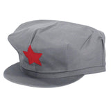 Maxbell Men Women Kids Visor Beret Flat Cap Red Army Hat Adults L