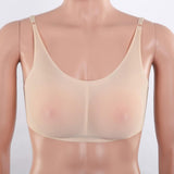 Pocket Bra Crop Top Silicone Fake Boobs for Mastectomy Tank Top XS-XL S