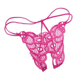 Maxbell Women Sexy Hollow Strap Briefs Underwear G-string T-back Thong Tangas Rose Red - Aladdin Shoppers